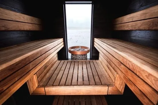 Professional Sauna Installation Indoor sauna installation in a home bathroom setting